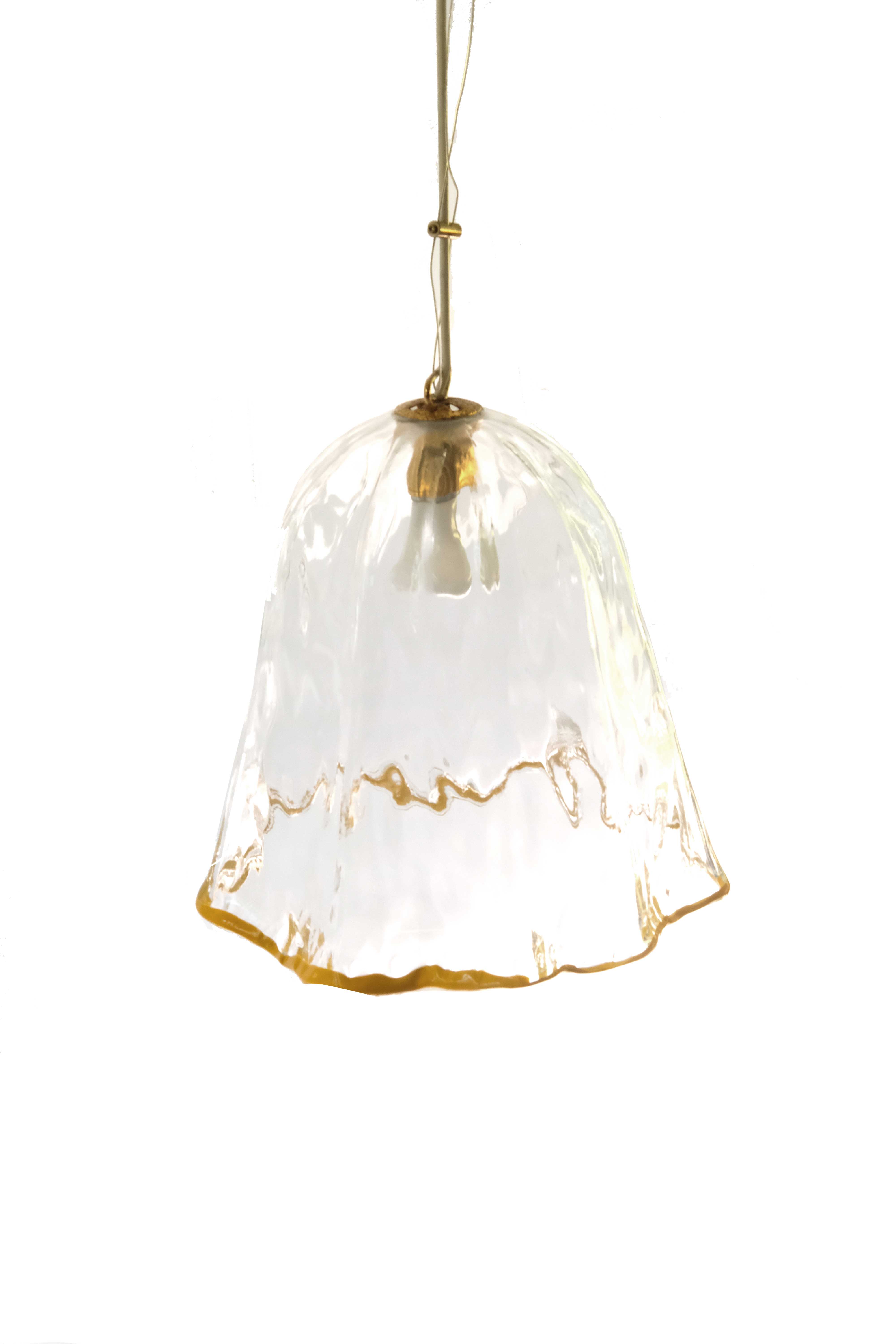 La murrina ceiling lamp in murano glass, italy 1970's