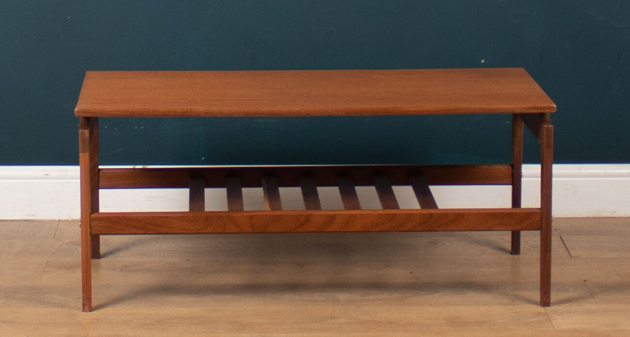 Retro Teak 1960s Mid Century Danish Style Coffee Table