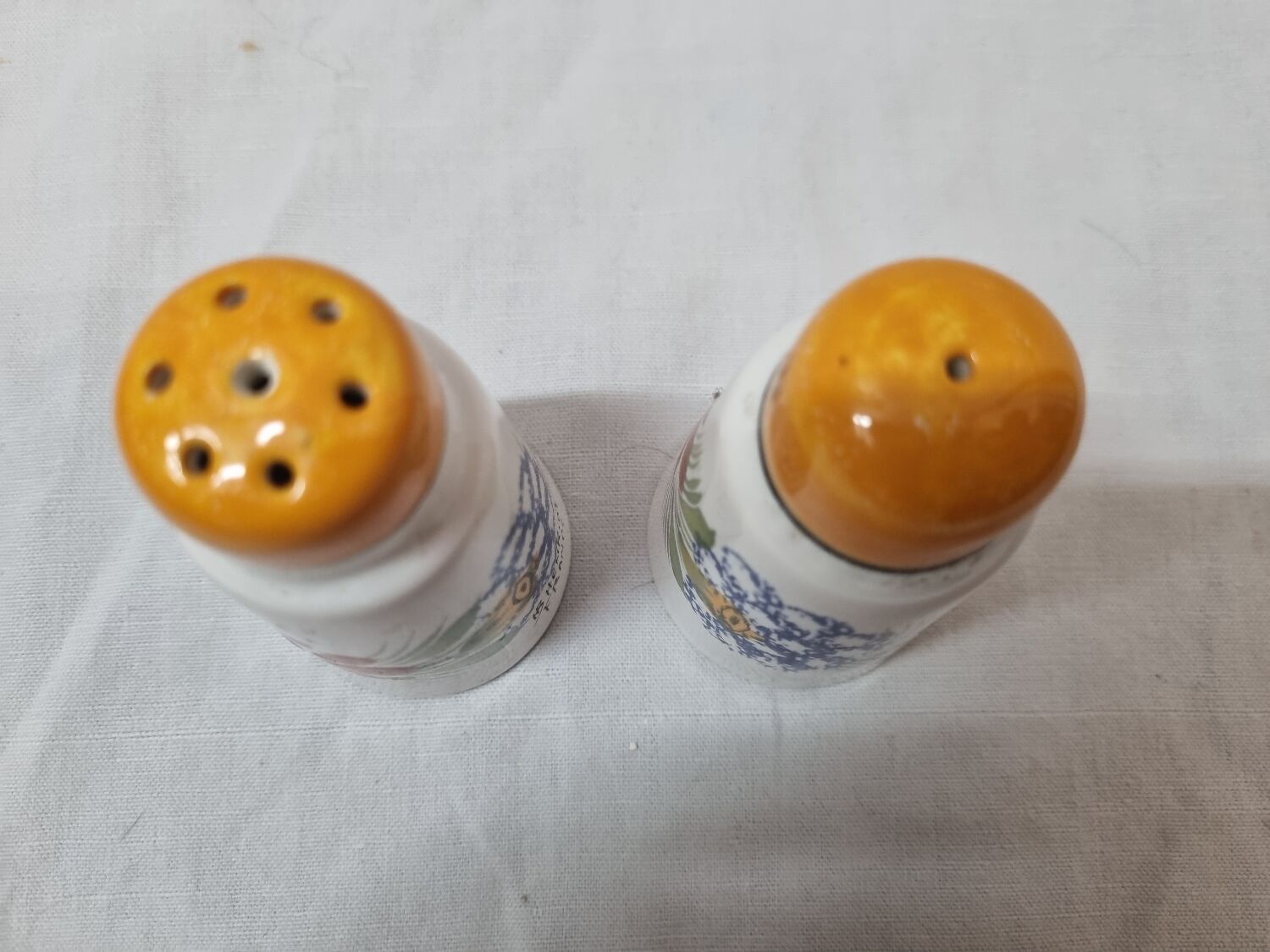 Henriot Quimper earthenware salt pots