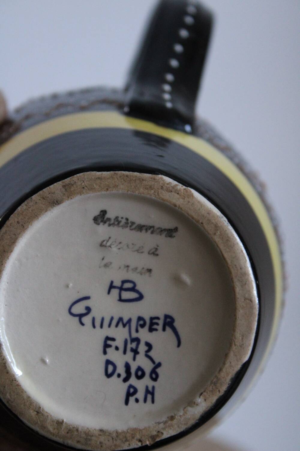 Pichet Henriot Quimper – Faïence bretonne