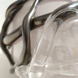 Lilac and Black Iridescent Murano Glass Vase by Sergio Costantini, Italy 19