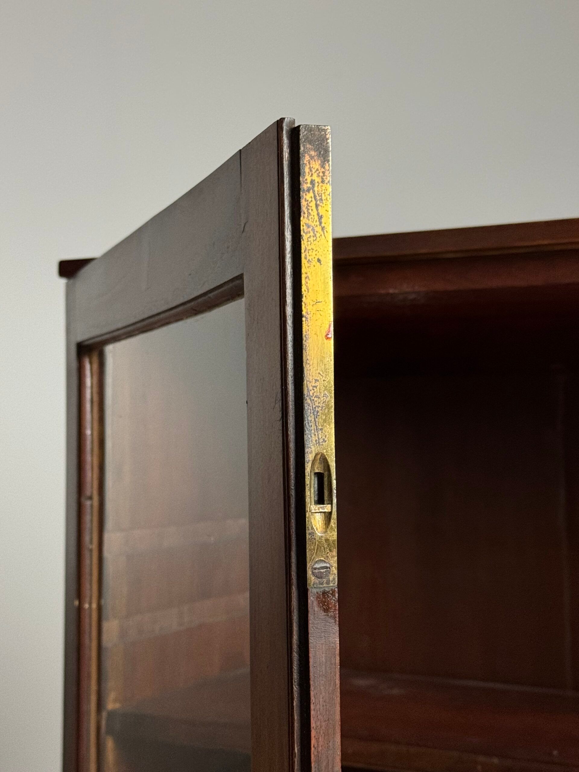 Mahogany display cabinet 19th century antique
