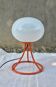 Vintage Space Age orange opaline table lamp 70s