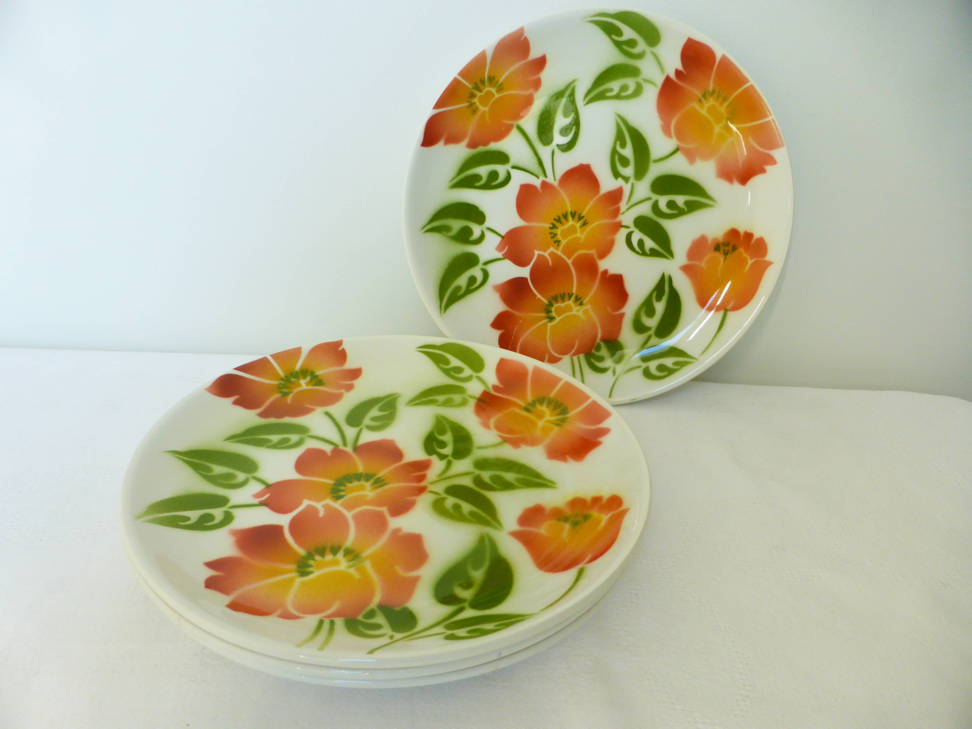 4 dessert plates from Moulin des Loups Orchies Ontario 210690
