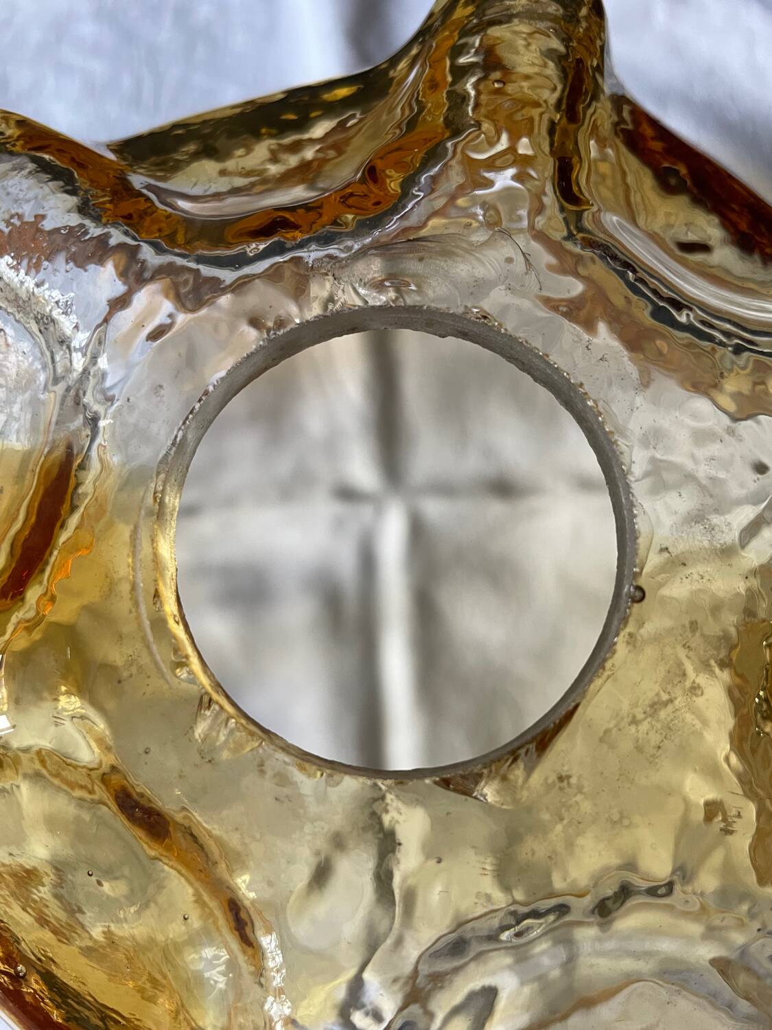 Vintage glass pendant light