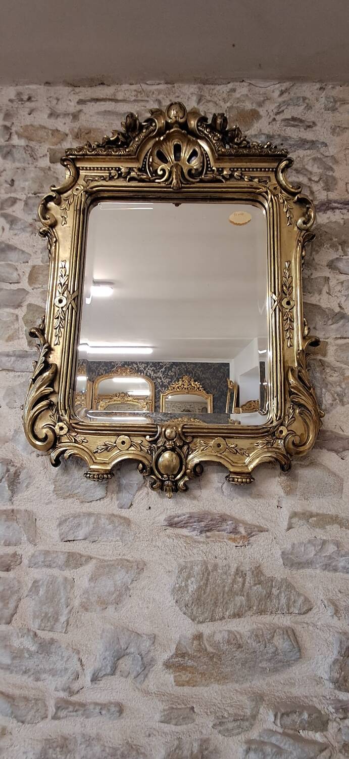 19th century mirror 85 x 62