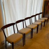 6 chaises scandinaves en teck