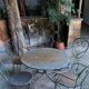 Garden furniture in iron