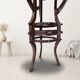 Handmade round side table with wrought iron base, circa 1980s, Czechoslovakia, 67 × 50 cm