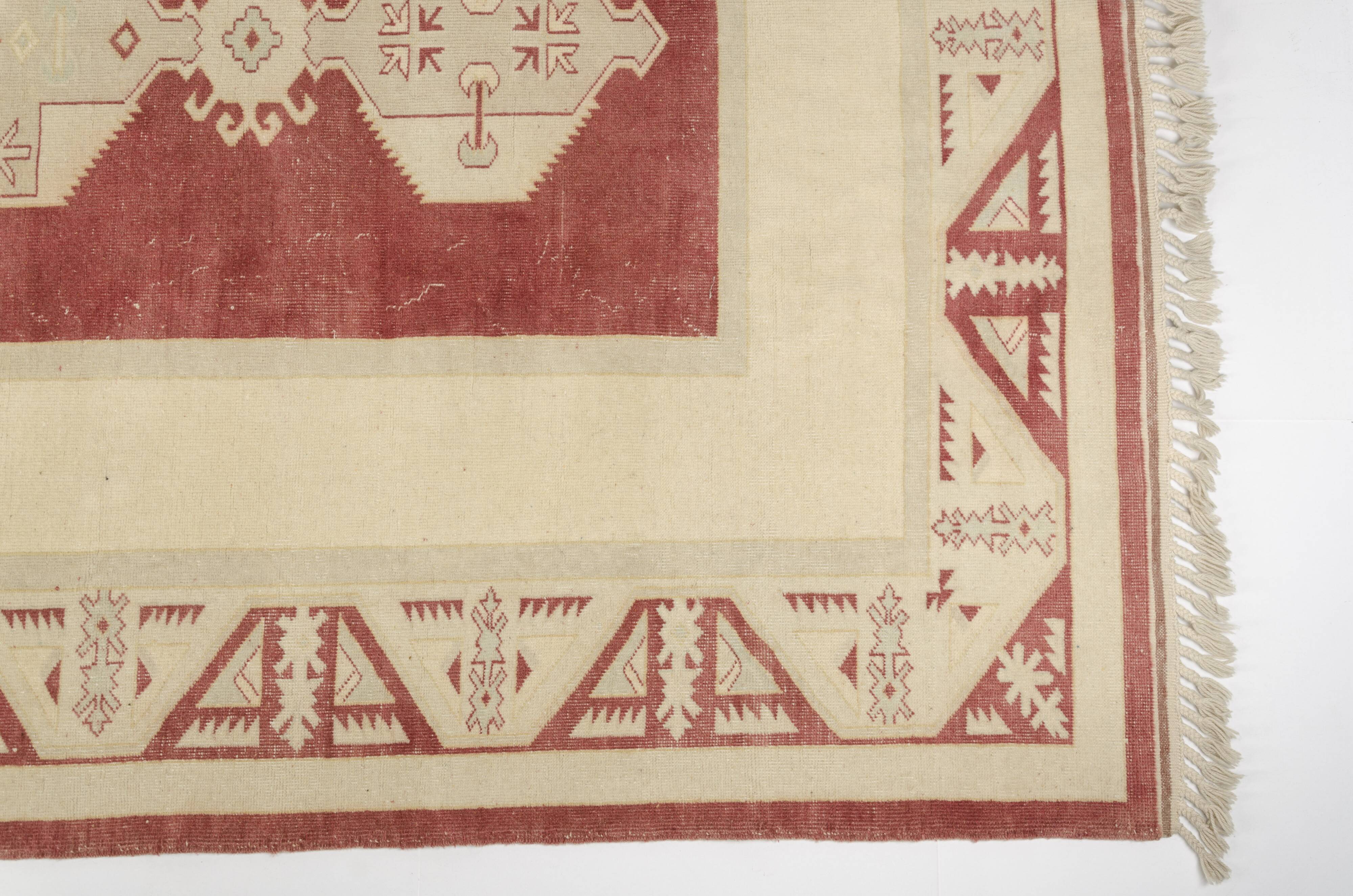 Tapis floral anatolien vintage