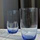 Set of 4 blue orangeade glasses H14