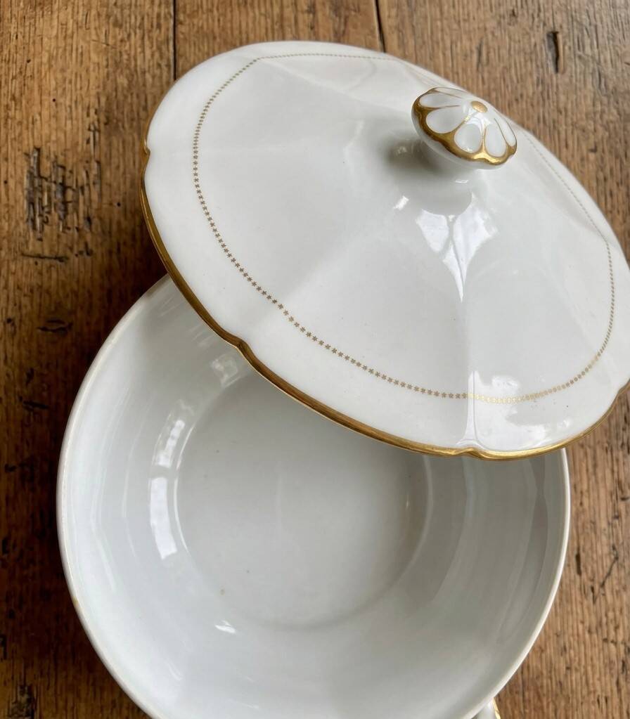 Limoges Porcelain Plate CG Cie Fine Gold Gilding