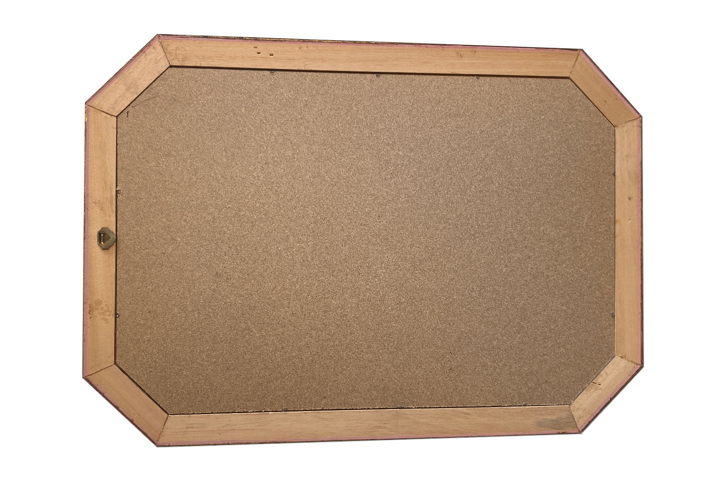 Beveled gold wood mirror