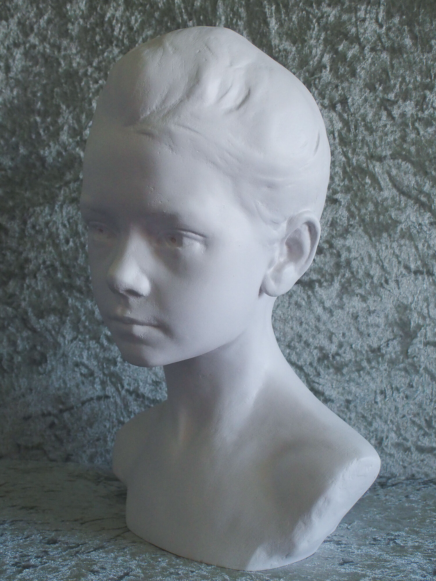 Bust girl with braid