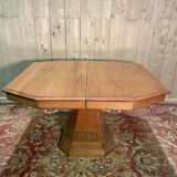 Art Deco period solid oak dining table