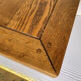 Rustic solid oak farmhouse coffee table 1950