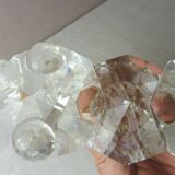 Candle holders with 3 candles, made of Swarovski crystal