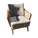 Armchair year 50 canage and compass foot