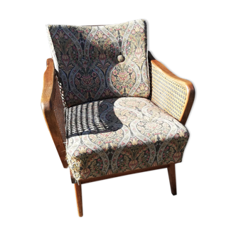 Armchair year 50 canage and compass foot