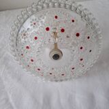 Paloma series glass tiered tray, Attributed to Walther Glas. 1970