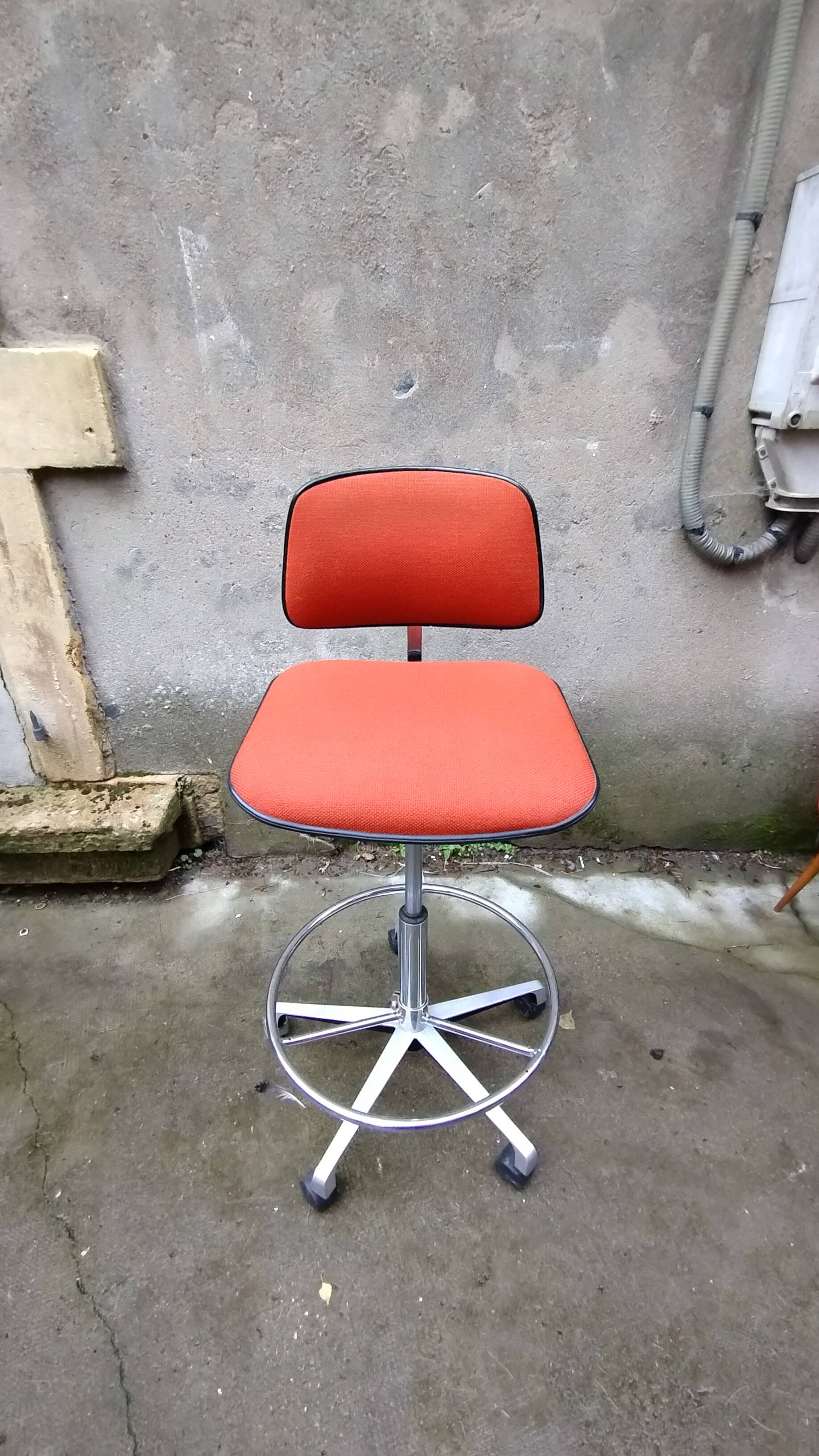 Vintage fabric office chair by HAG oslo Norway