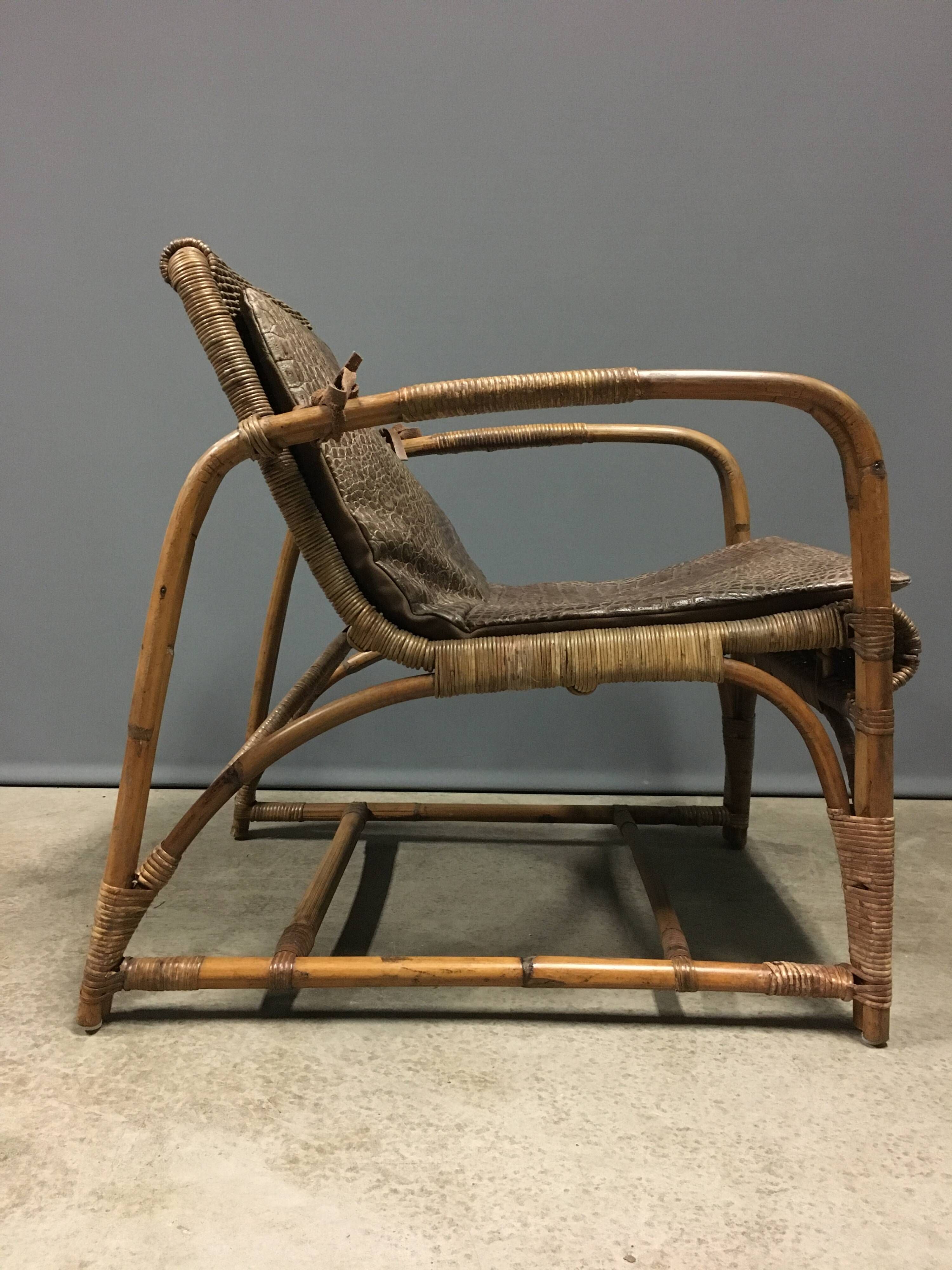 Erich Dieckmann - Fauteuil - Rotin - Années 1930 Bauhaus