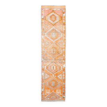 3x12 Wabi Sabi Hallway Rug, Soft Tribal Runner Rug, 96x350Cm