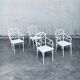 Calcutta Outdoor Armchair in Faux Bamboo by Hall Bradley for Brown Jordan, 1960s, Set of 4