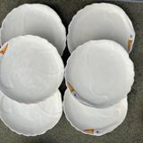 Series of very large swan barbotine plates