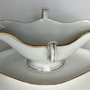 Saucière ancienne en porcelaine de Paris