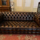Chesterfield leather vintage sofa