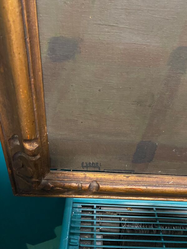 Tableau portrait d'enfant avec chien