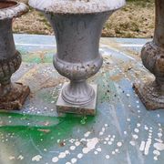 Lot of 6 Medici Cast Iron Vases from Charleville - Mézières 1900