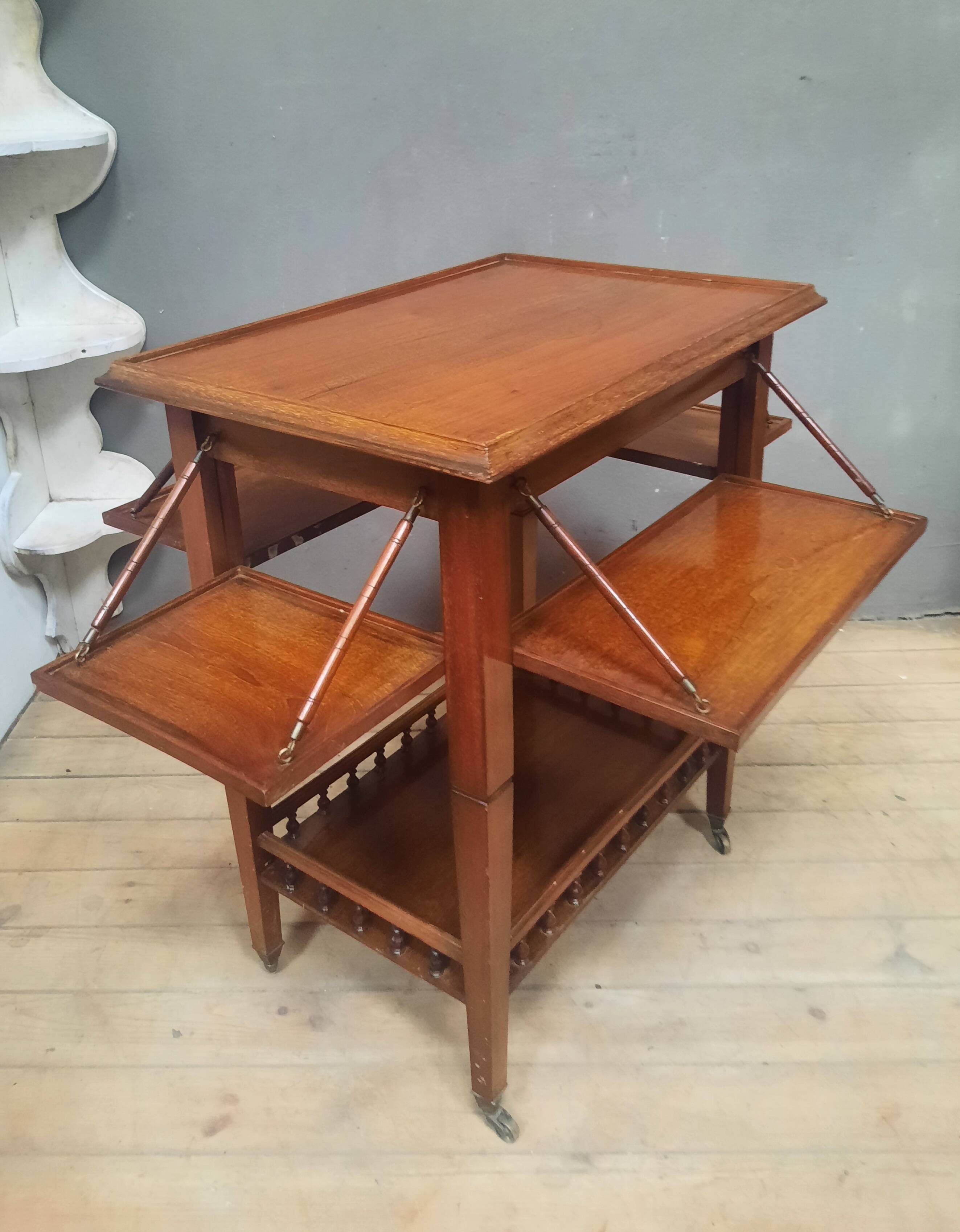 Four-tier folding tea table