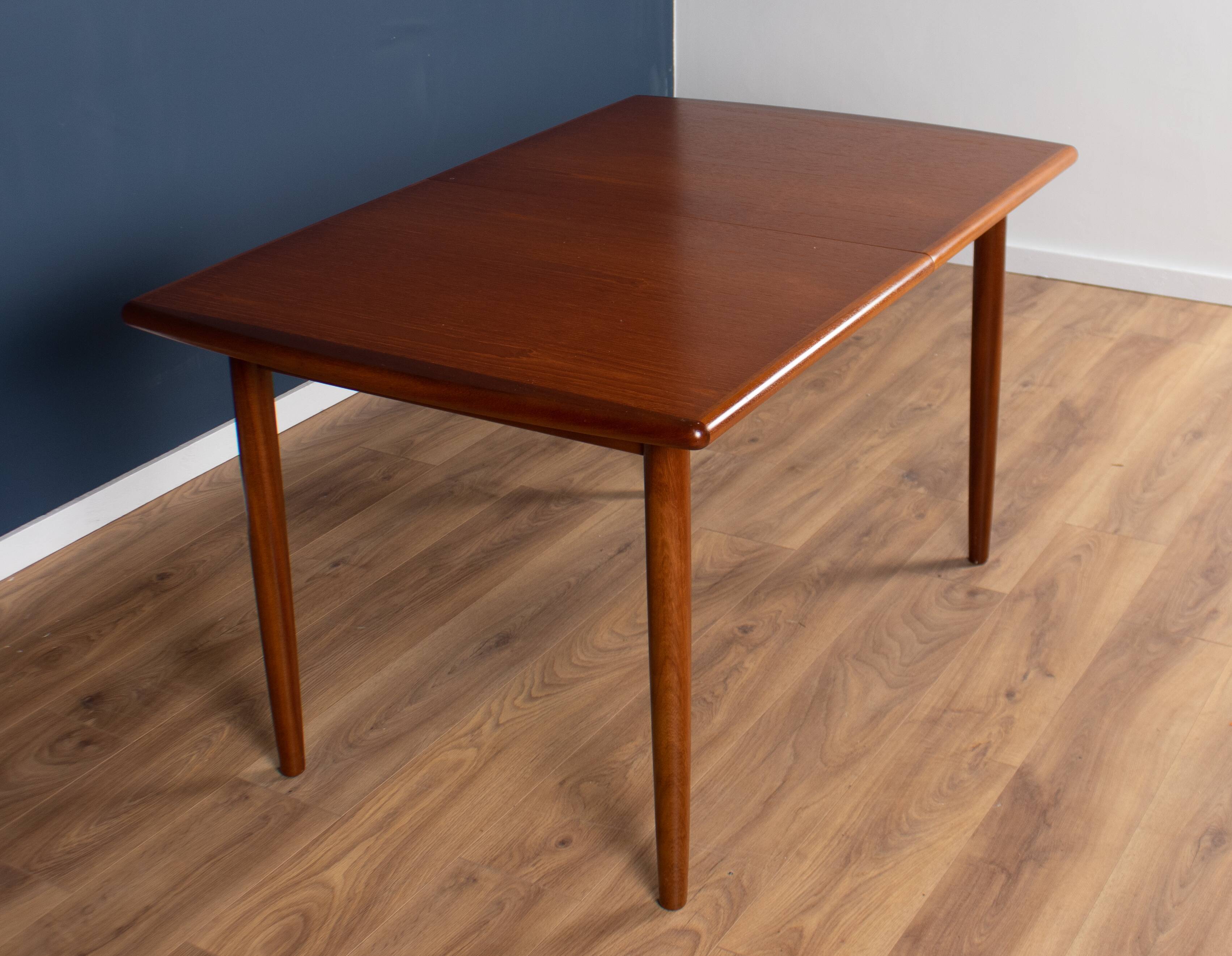 Retro Teak 1960s Meredew Dining Table & 4 Chairs Mid Century