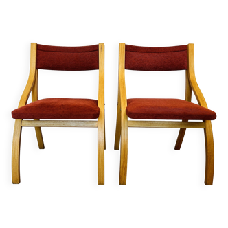Chaises de Salle à Manger Vintage par Ludvík Volák pour Dřevopodnik Holešov, 1960's, Set de 2
