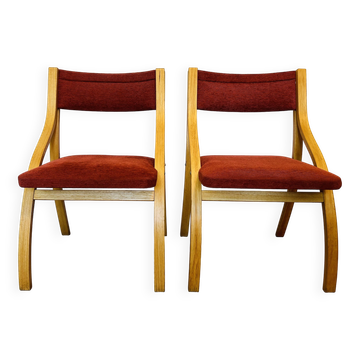 Vintage Dining Chairs by Ludvík Volák for Dřevopodnik Holešov, 1960’s, Set of 2