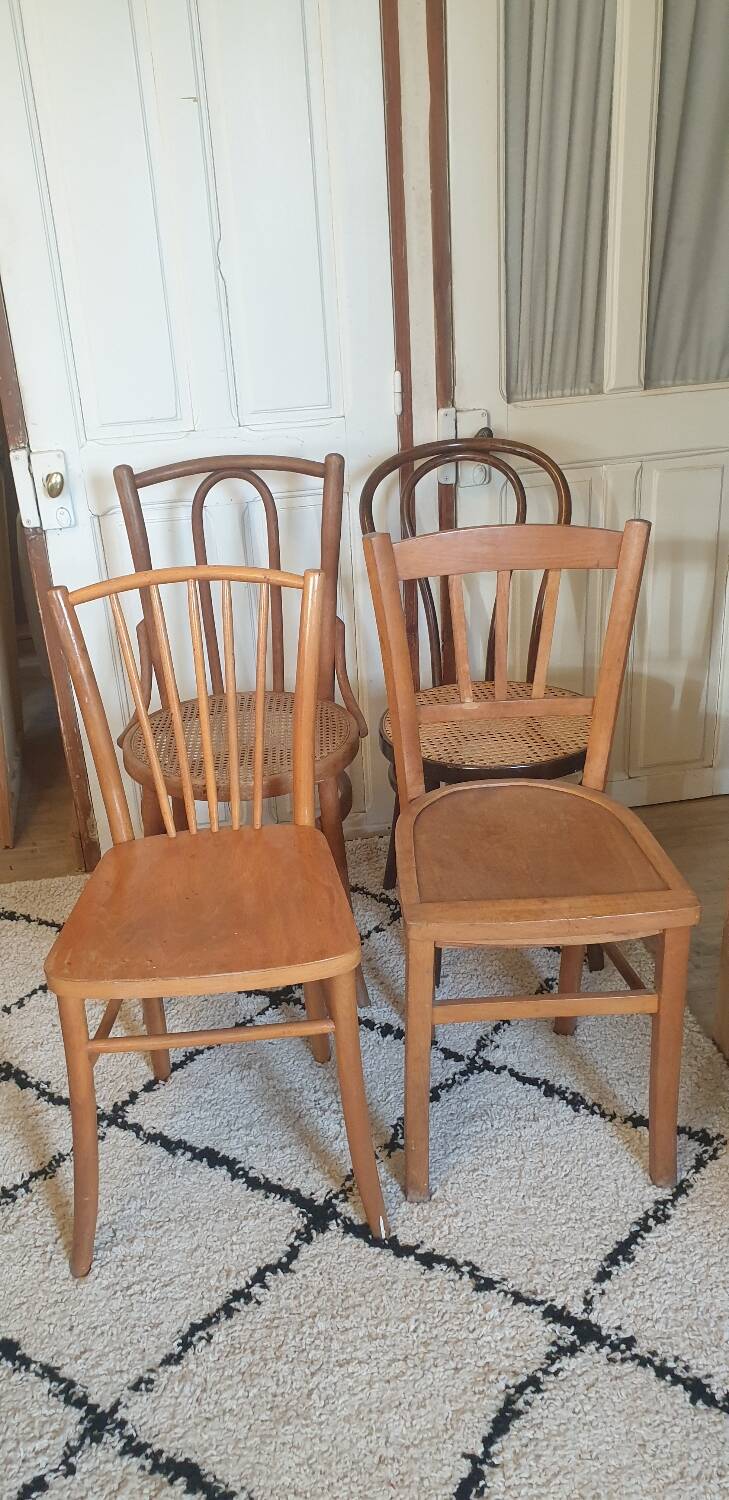 4 mismatched chairs
