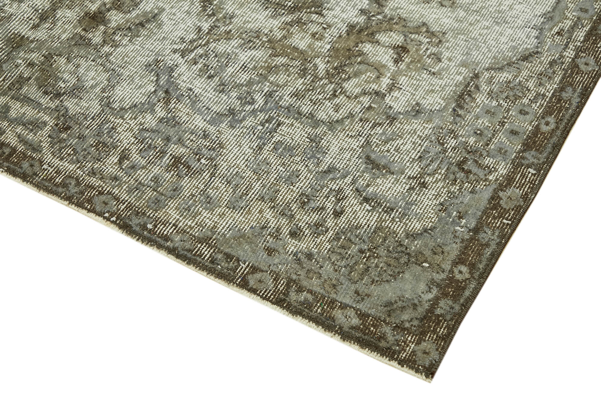 Hand-knotted vintage oriental, grey rug, 1980s, 167x254 cm
