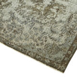 Hand-knotted vintage oriental, grey rug, 1980s, 167x254 cm