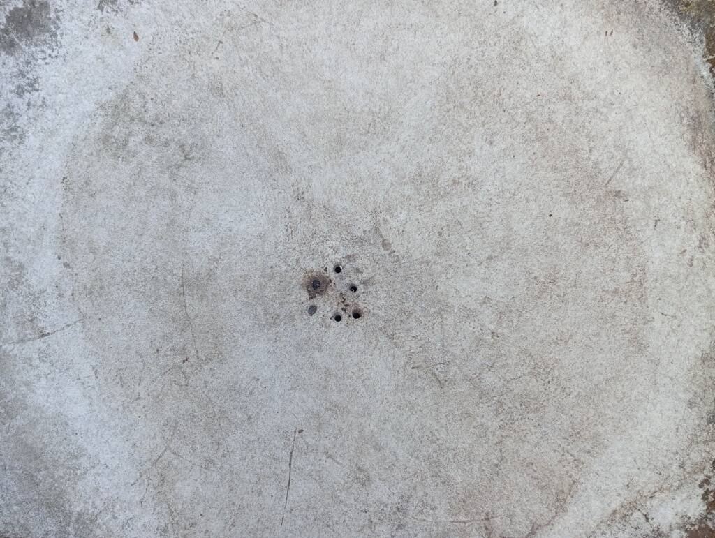 Paire de jardinières vasques années 50 fibrociment