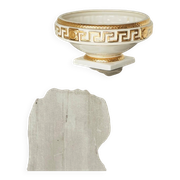 Large central piece Italian pottery in the style of Gianni Versace from the 1970s.