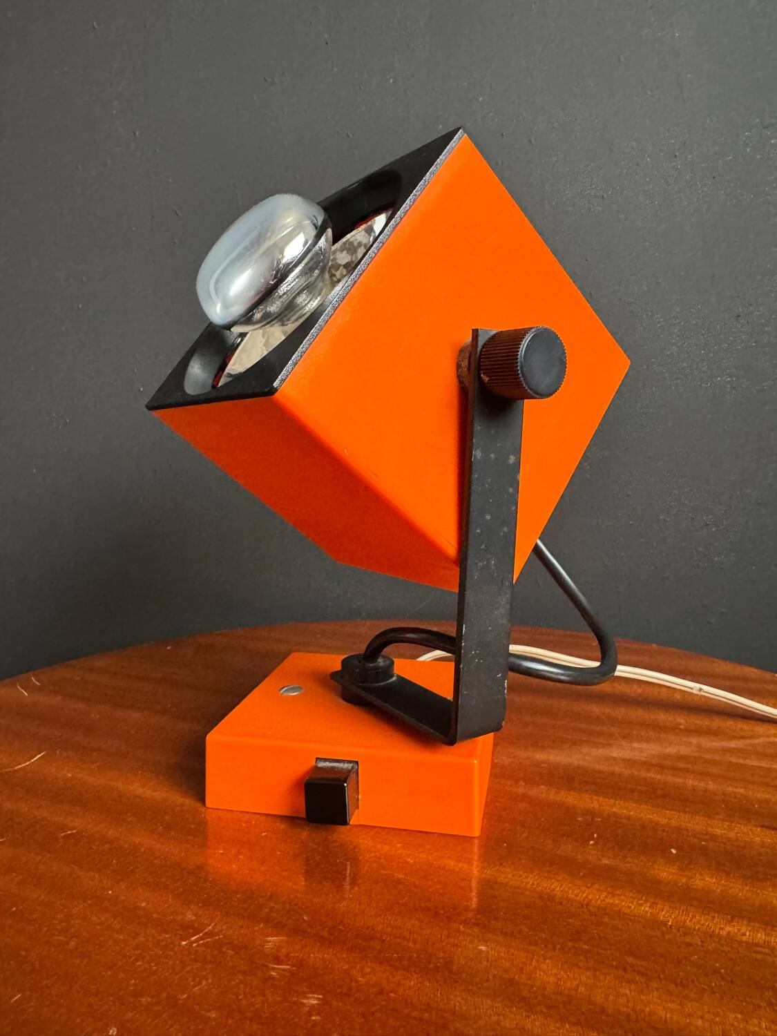 Philips orange wall lamp from the 1970s.