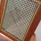 Mahogany cane armchair from the 60s