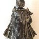 Statuette Jésus Couronné Métal Argenté