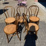 Set of 5 bistro chairs