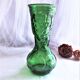 Large green glass vase from vintage Empoli Italy