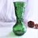 Large green glass vase from vintage Empoli Italy