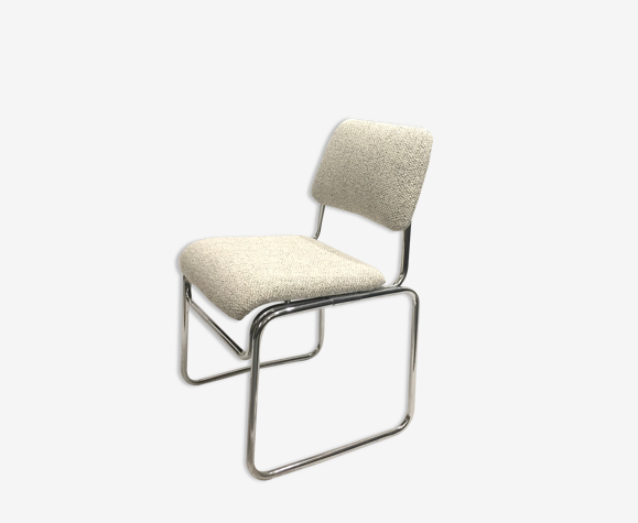 Paire de chaises traineau années 70