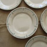 6 plates for castres faiencerie dessert